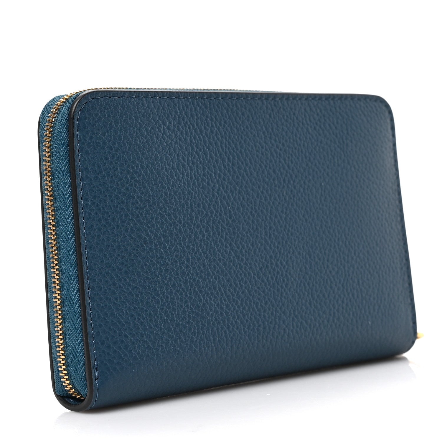 Mulberry Small Classic Grain Medium Zip Around Wallet Ocean Green 3 of 6
