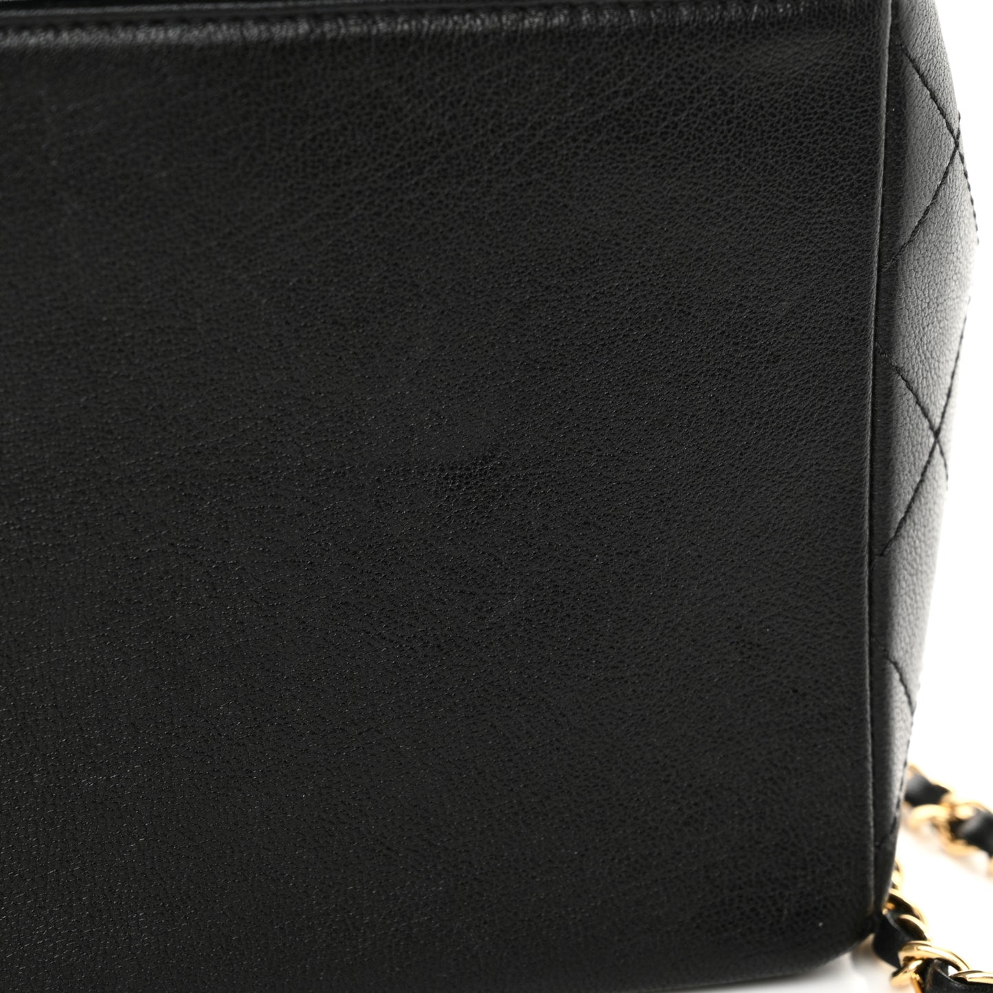 Sheepskin Quilted Vintage Mademoiselle Flap Black