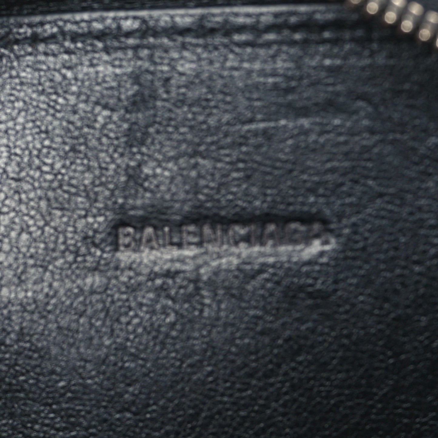Calfskin Logo Print Cash Phone Holder Bag Black Red