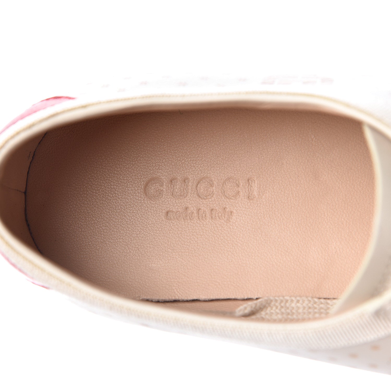 Gucci X SEGA Calfskin GUCCY Stars Womens Falacer Sneakers 37.5 White 6 of 10