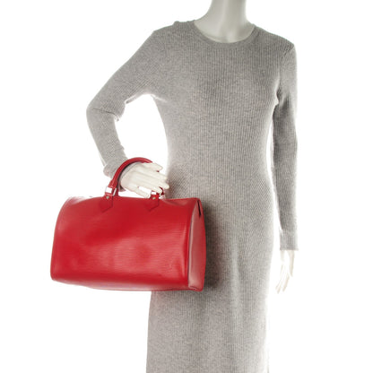 Louis Vuitton Epi Speedy 30 Rouge 2 of 7
