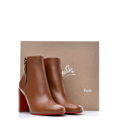 Christian Louboutin Calfskin Ziptotal 85 Ankle Boots 39.5 Cuoio 10 of 10
