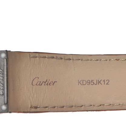 Cartier Stainless Steel 18K Yellow Gold Alligator 38mm Santos 100 Automatic Watch 14 of 18
