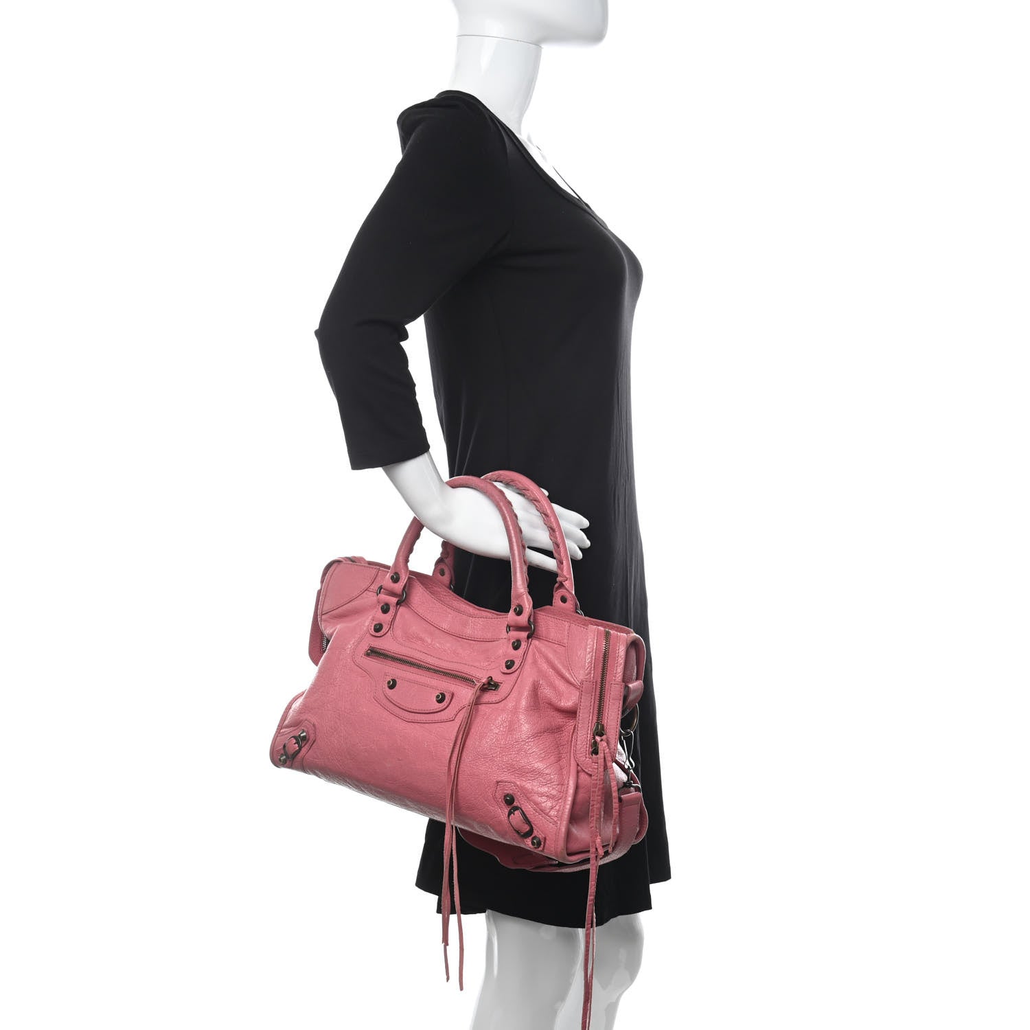 Balenciaga Agneau Classic Hardware City Rose Hortensia 2 of 16