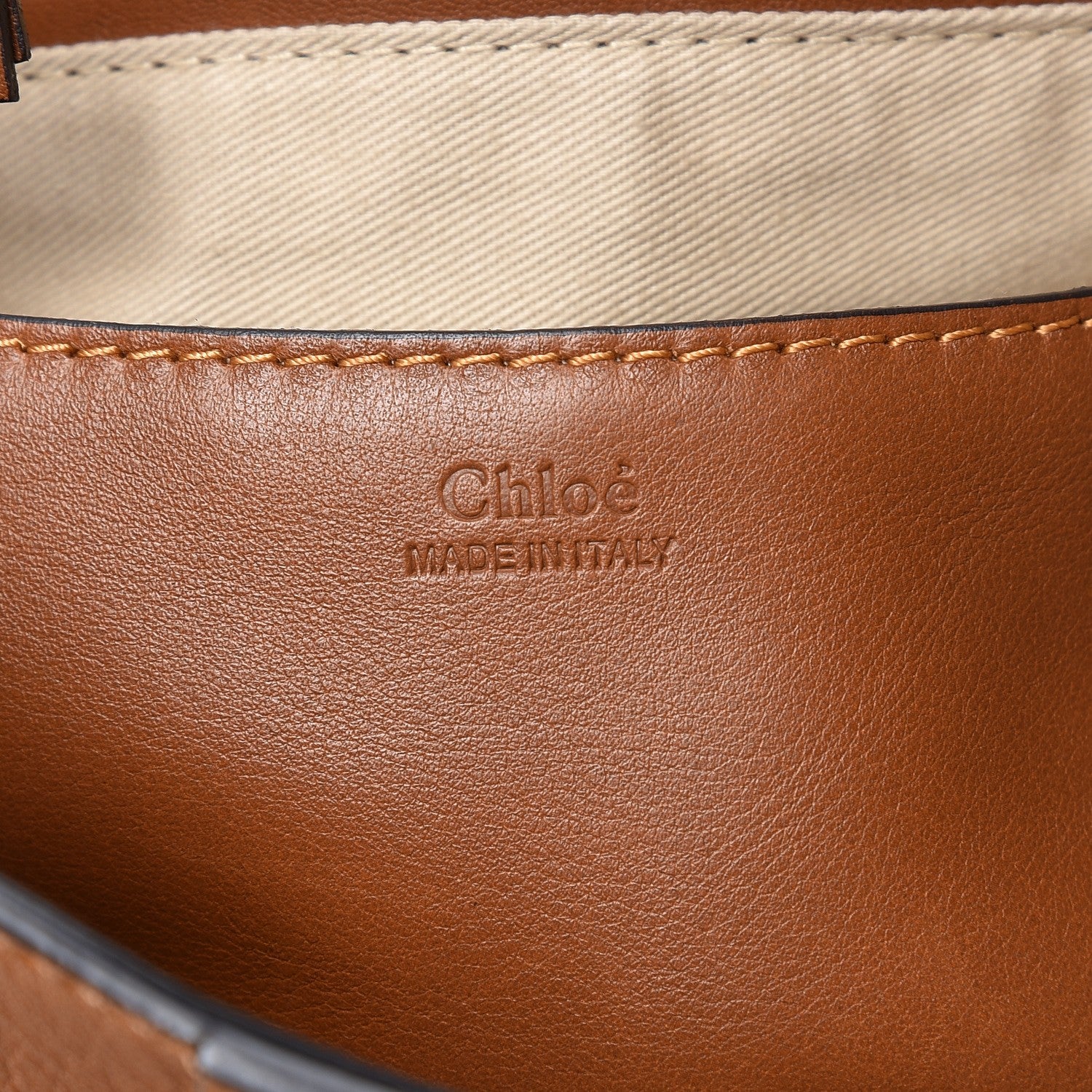 Chloe Grained Lambskin Medium Lexa Shoulder Bag Mustard Brown 7 of 10
