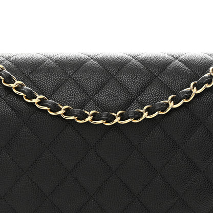 Chanel Caviar Quilted Maxi Double Flap Black 14 of 27