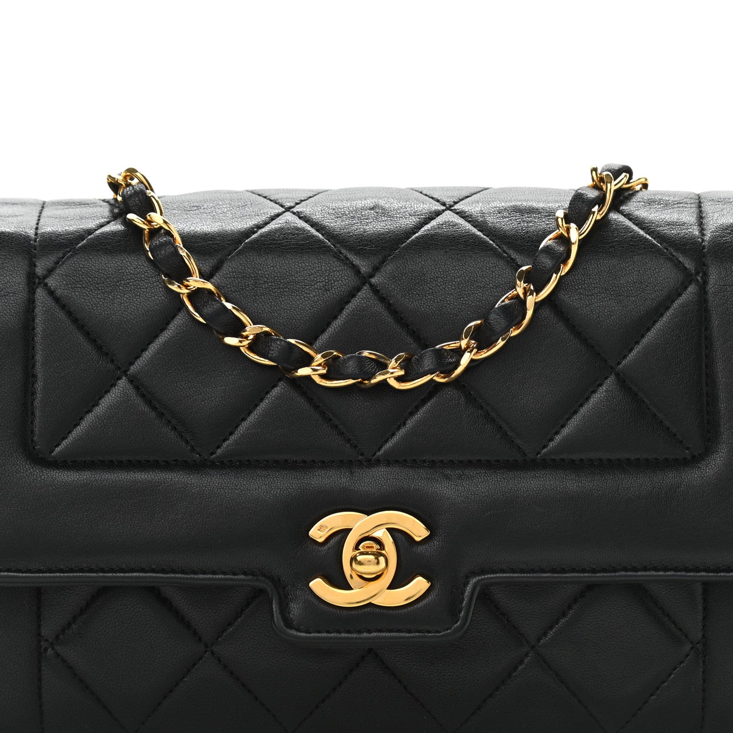 Chanel Lambskin Quilted Small Single Flap Black 8 of 13