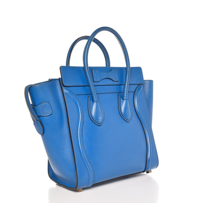 Celine Palmelato Micro Luggage Electric Blue 3 of 15
