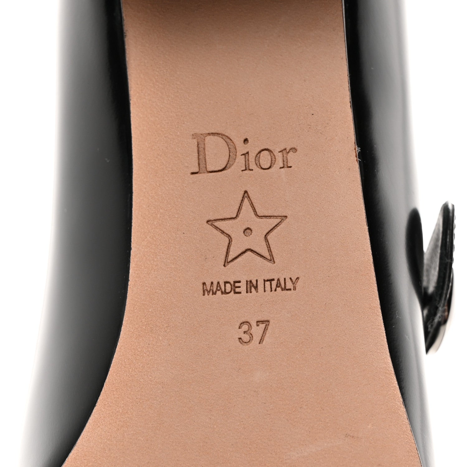 Christian Dior Brushed Calfskin Uniform 30mm Pumps 37 Black 6 of 10