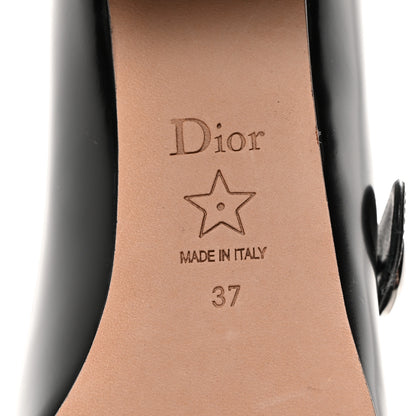 Christian Dior Brushed Calfskin Uniform 30mm Pumps 37 Black 6 of 10