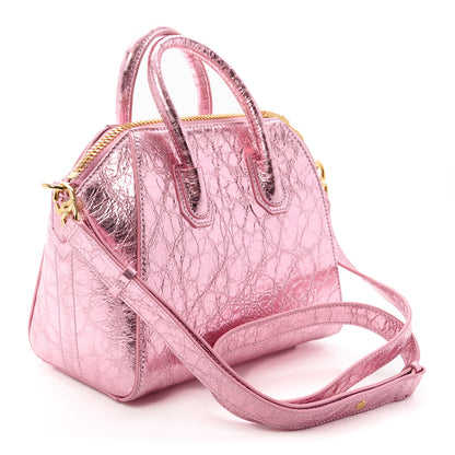 Givenchy Laminated Lambskin Mini Antigona Silk Pink 3 of 9