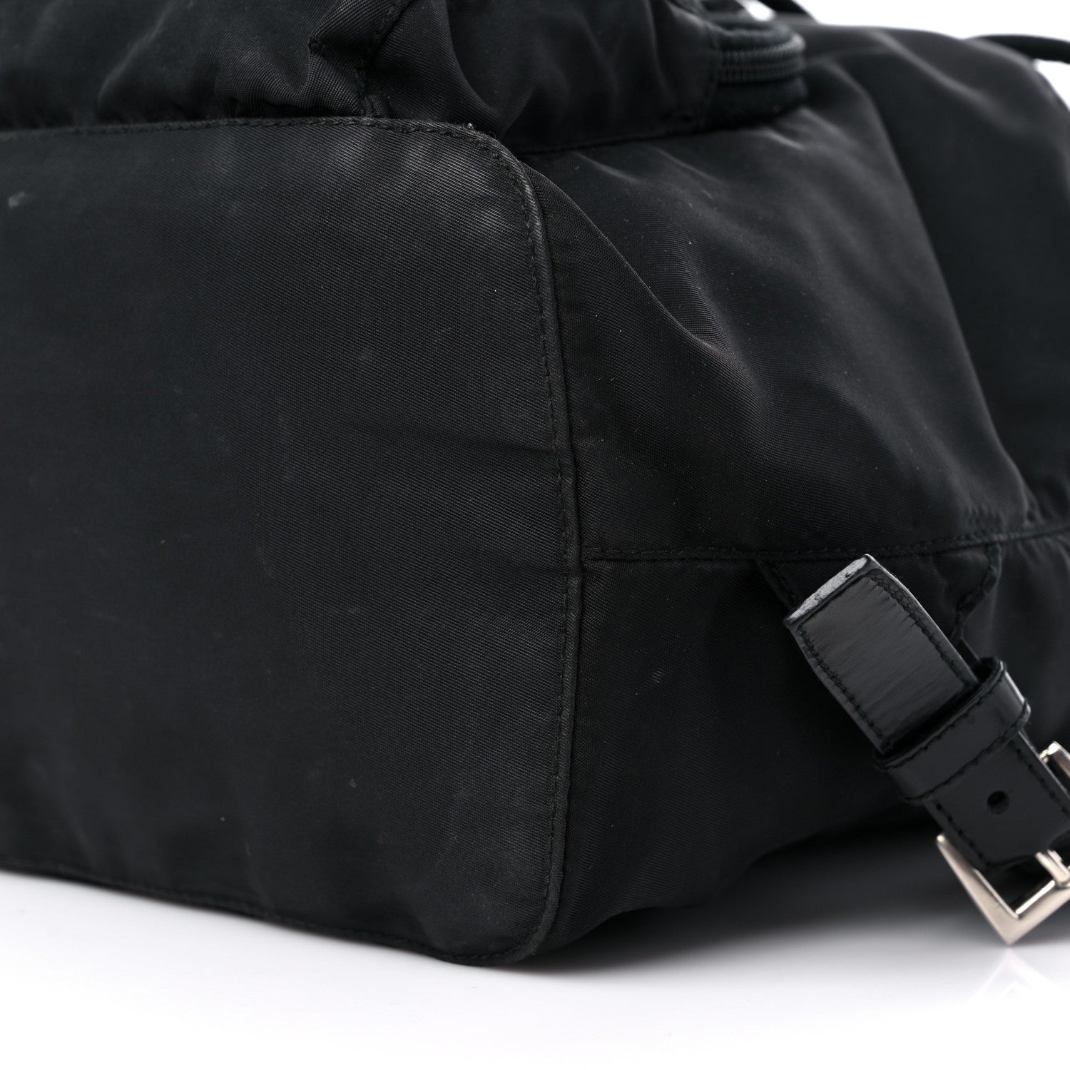 Prada Nylon Vela Cinch Backpack Black 8 of 14
