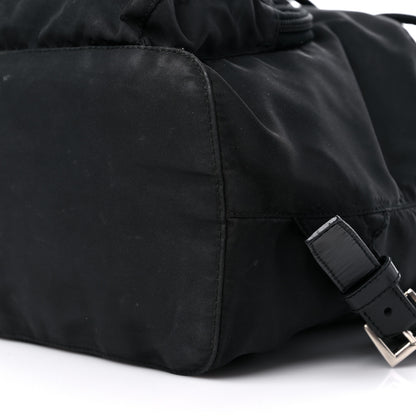 Prada Nylon Vela Cinch Backpack Black 8 of 14
