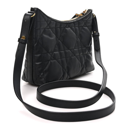 Christian Dior Calfskin Macrocannage Miss Caro Diorling Mini Bag with Chain Black 2 of 9