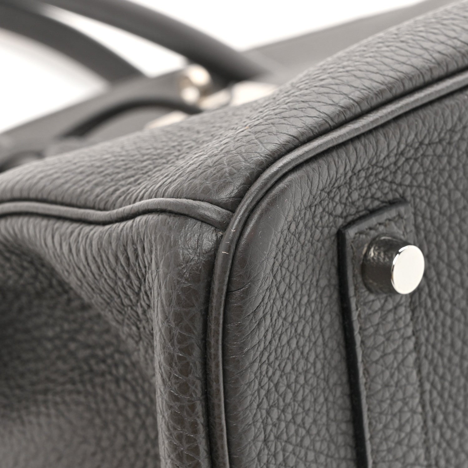 Hermes Togo Horseshoe Birkin 35 Graphite Vert Bengale 11 of 20
