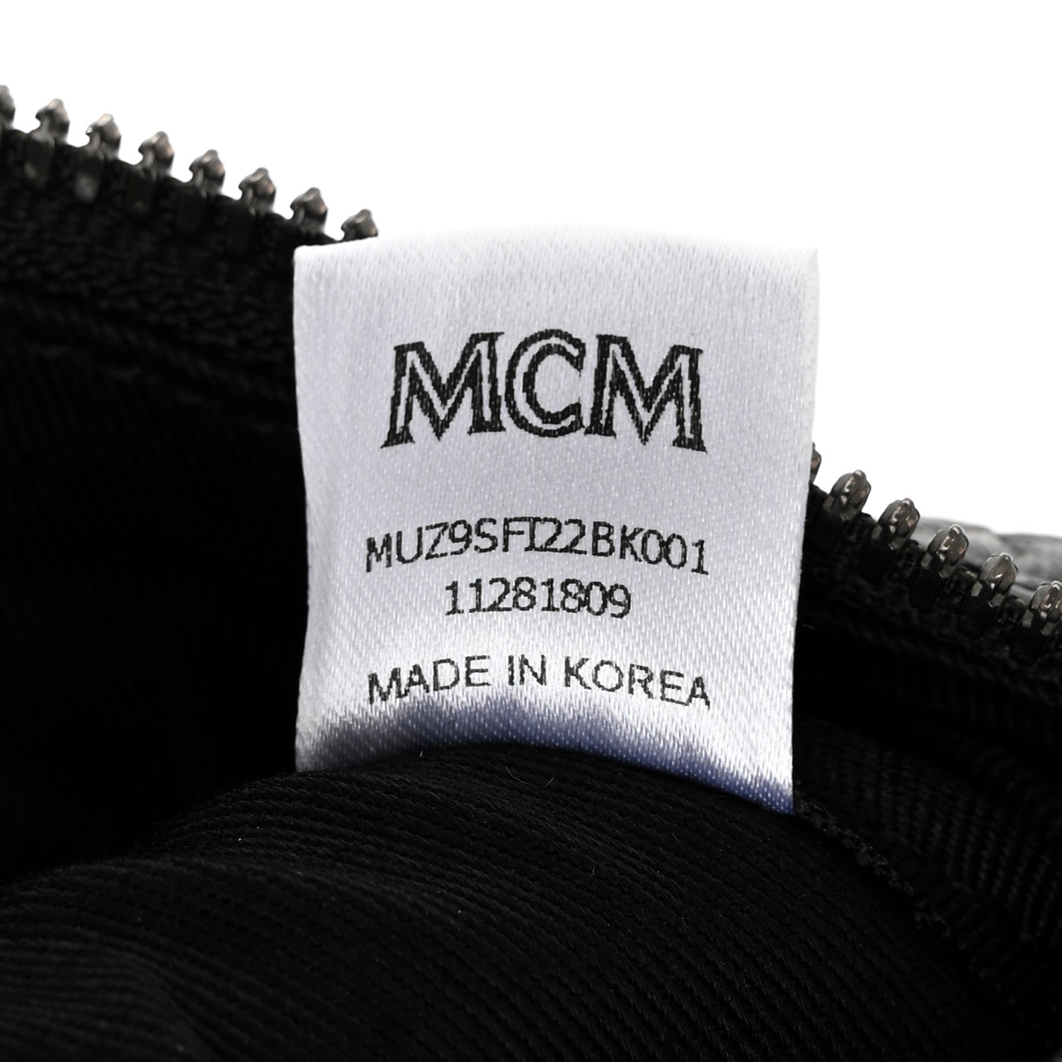 MCM Visetos Medium Belt Bag Black 7 of 10