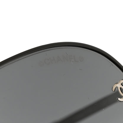 Chanel Aviator CC Sunglasses 4189-T-Q Black 7 of 8