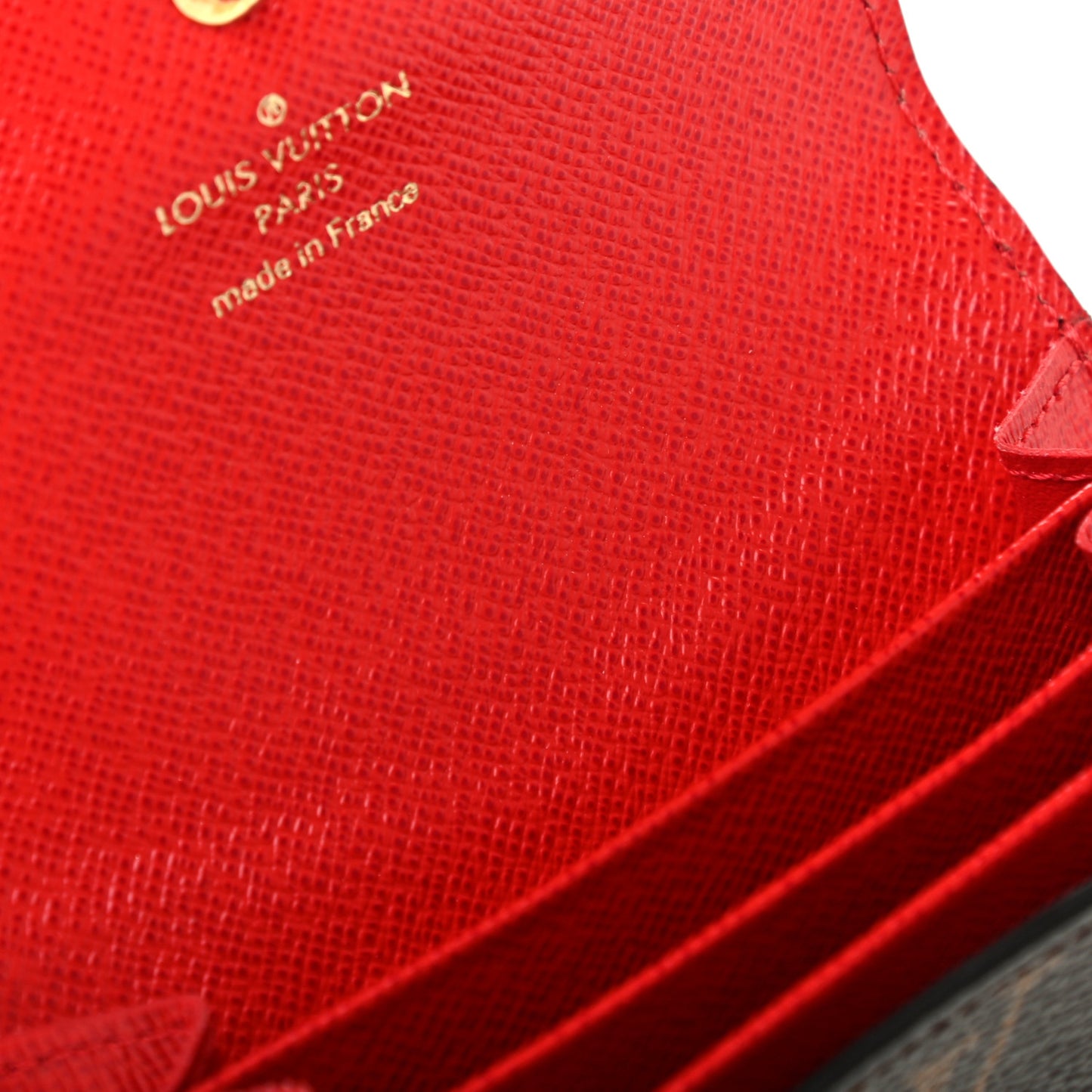 Monogram Sarah Multicartes Coquelicot