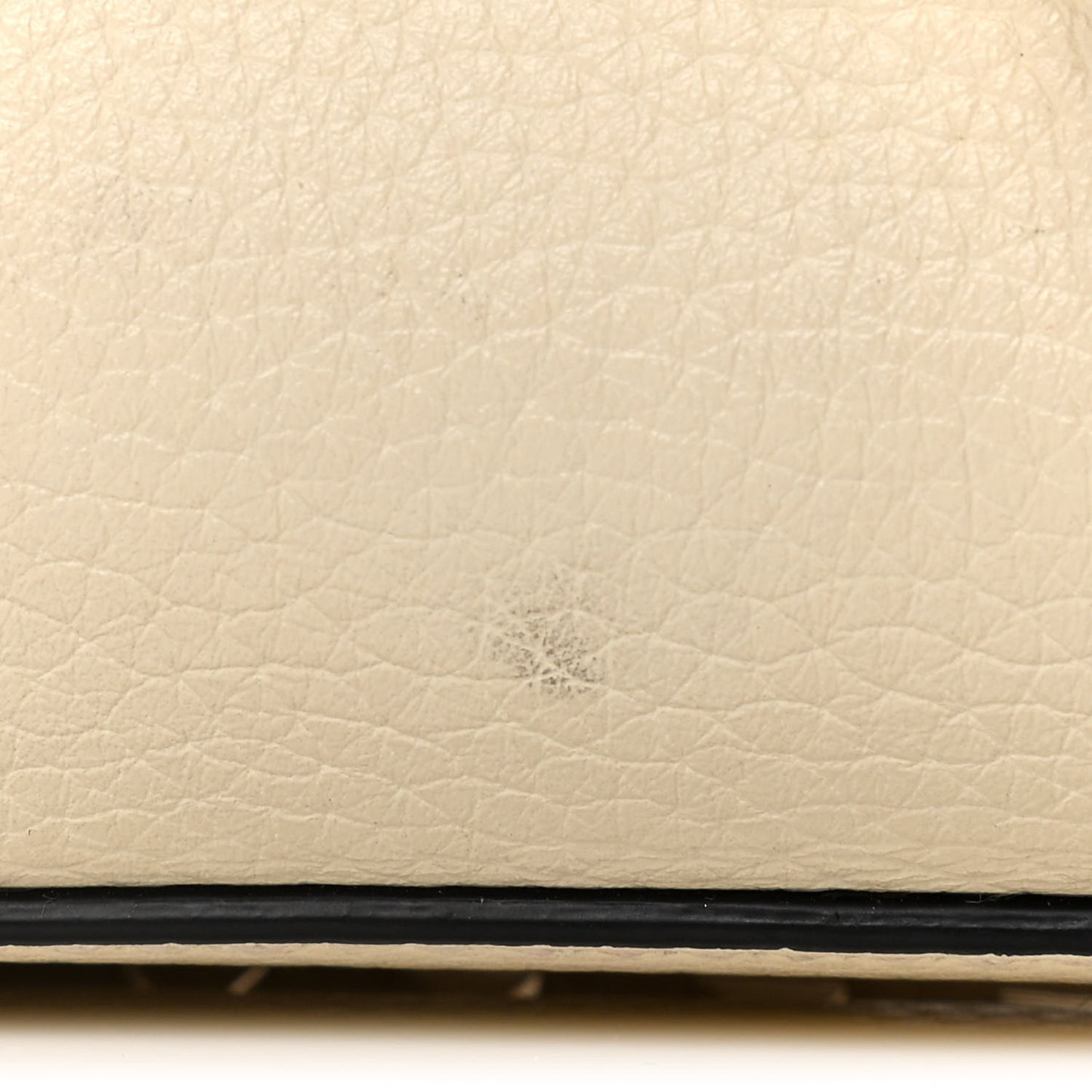 Pebbled Calfskin Medium Rockstud Flip Lock Crossbody Bag Light Ivory