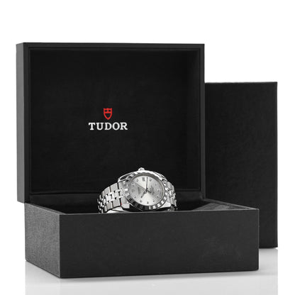TUDOR Stainless Steel Diamond 38mm Classic Date Automatic Watch Silver 21010 5 of 5