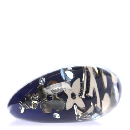 Louis Vuitton Resin Swarovski Crystal Inclusion Ring M Blue 5 of 5