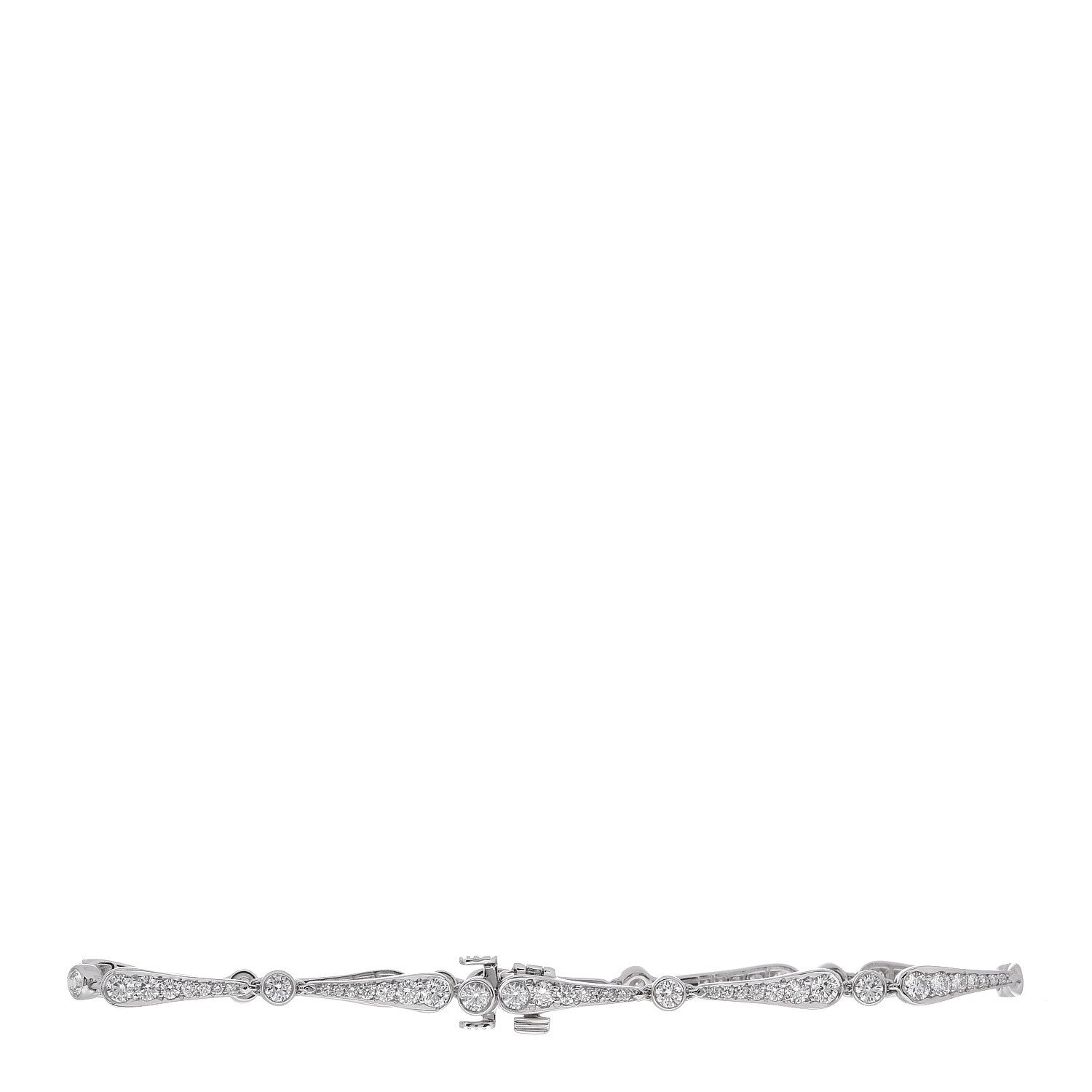 Tiffany Platinum Diamond Jazz Bracelet 3 of 5