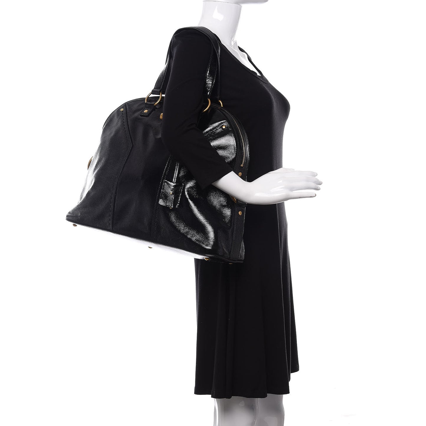 Patent Oversized Muse Black