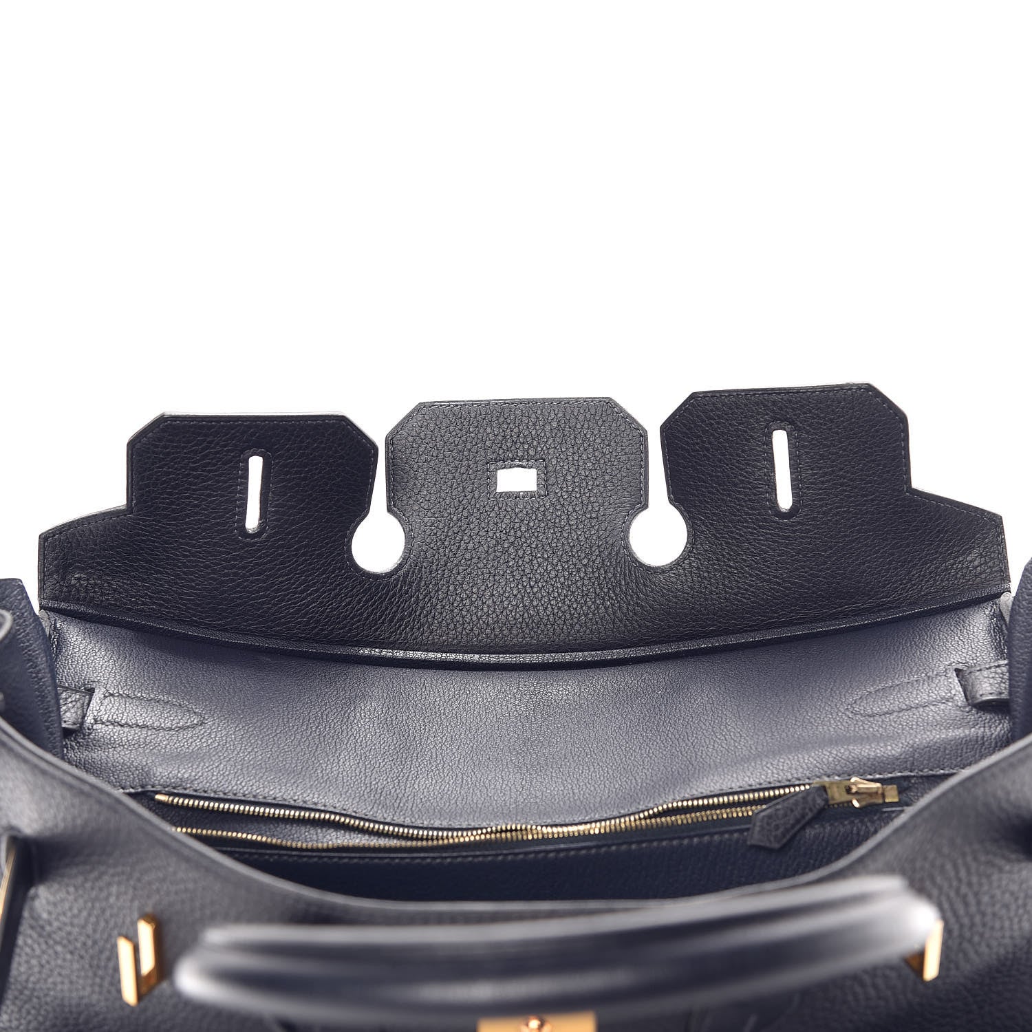 Hermes Taurillon Clemence Birkin 35 Bleu Indigo 12 of 36