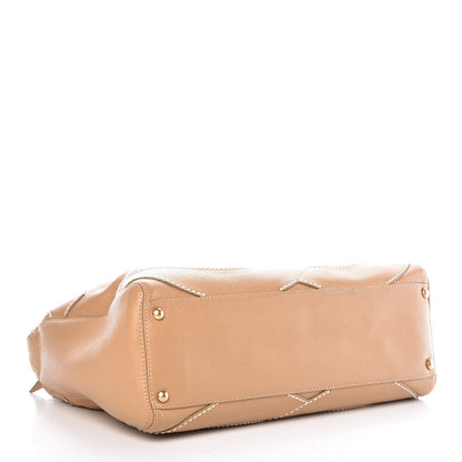 Chanel Caviar CC Stitched Hobo Beige 4 of 10