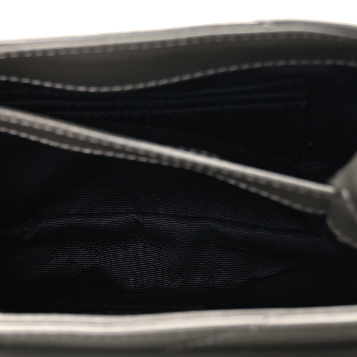 Calfskin Y Quilted Monogram Toy Loulou Crossbody Bag Grey Kaki