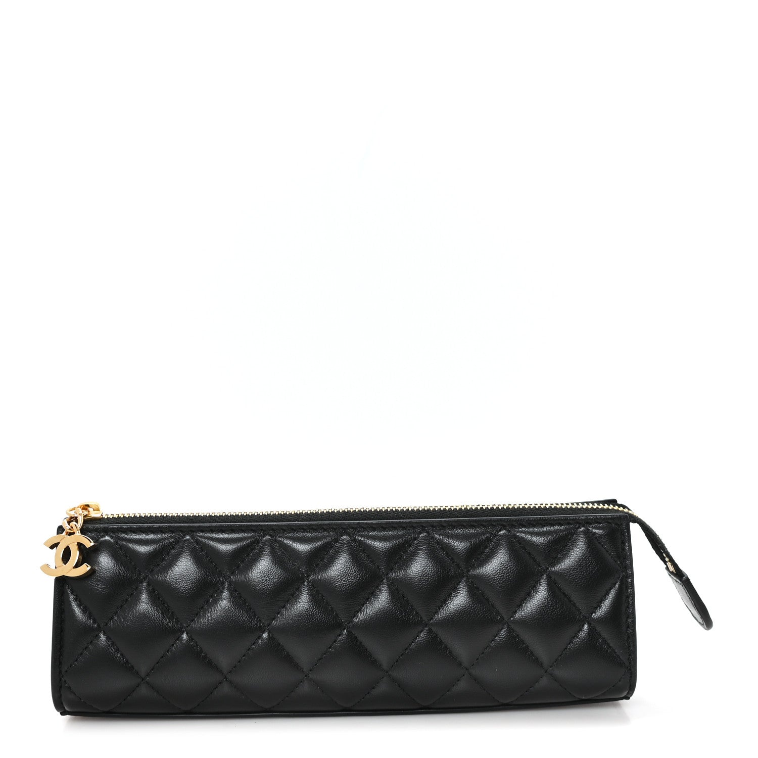 Chanel Lambskin Quilted Pouch Black 1 of 8