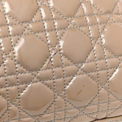 Christian Dior Patent Cannage Large Dior Soft Shopping Tote Beige 22 of 25