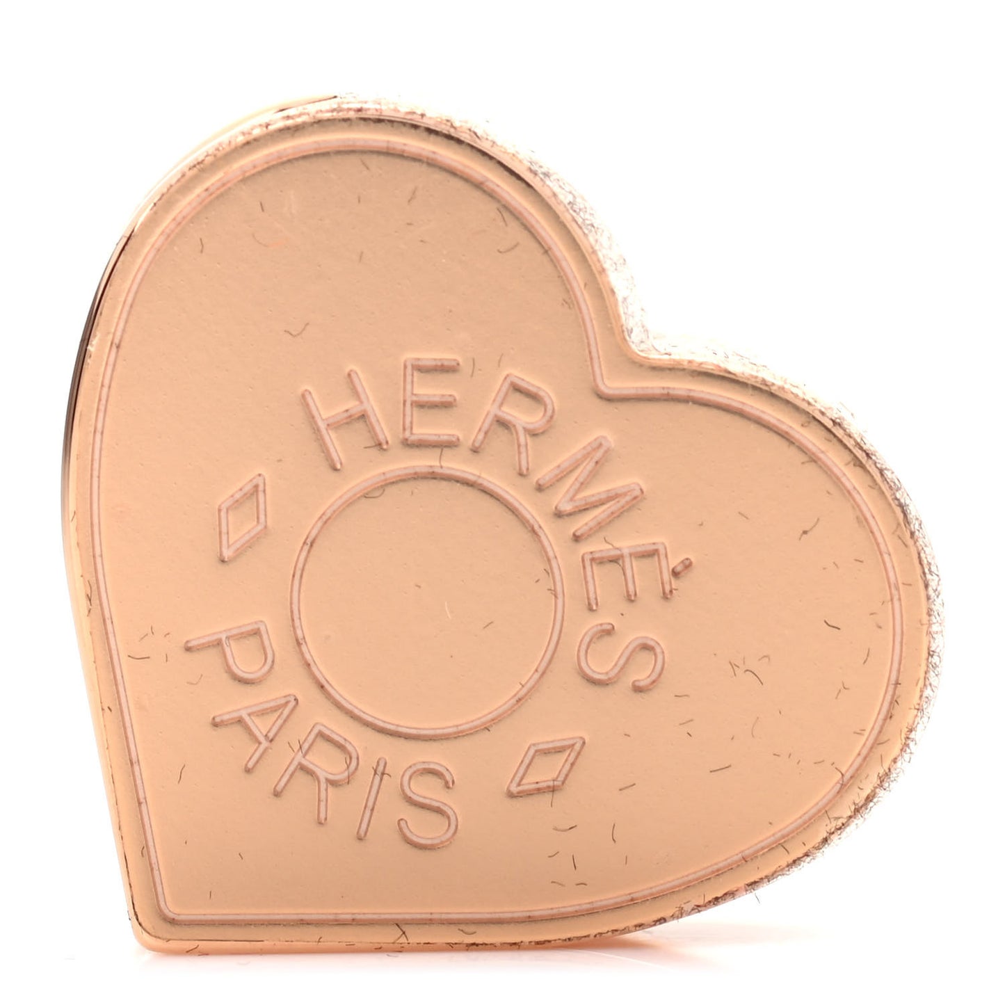 Rose Gold Plated Brass Mini Coeur Twilly Scarf Ring