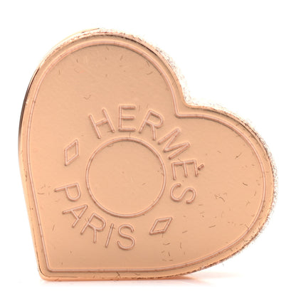 Hermes Rose Gold Plated Brass Mini Coeur Twilly Scarf Ring 1 of 4