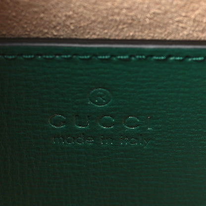 Gucci Azalea Calfskin Web Monochrome Horsebit 1955 Shoulder Bag Emerald 6 of 10