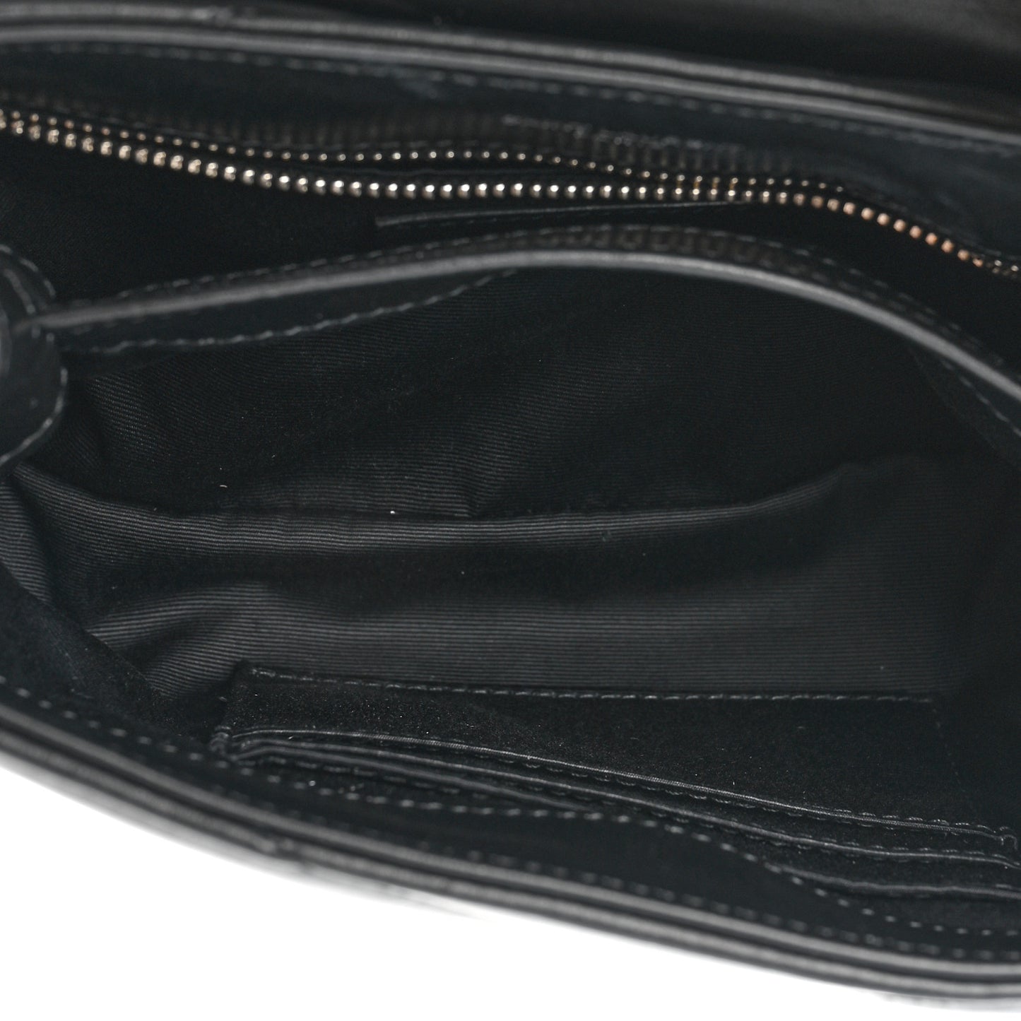 Calfskin Y Quilted Monogram Toy Loulou Crossbody Bag Black