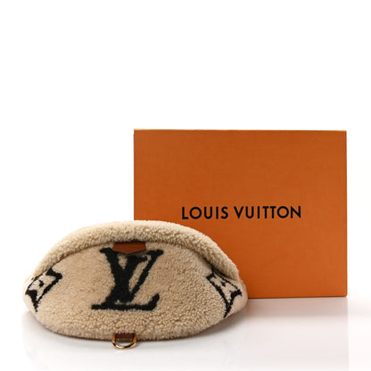 Louis Vuitton Shearling Monogram LV Ski Bumbag Cream Brown 8 of 8