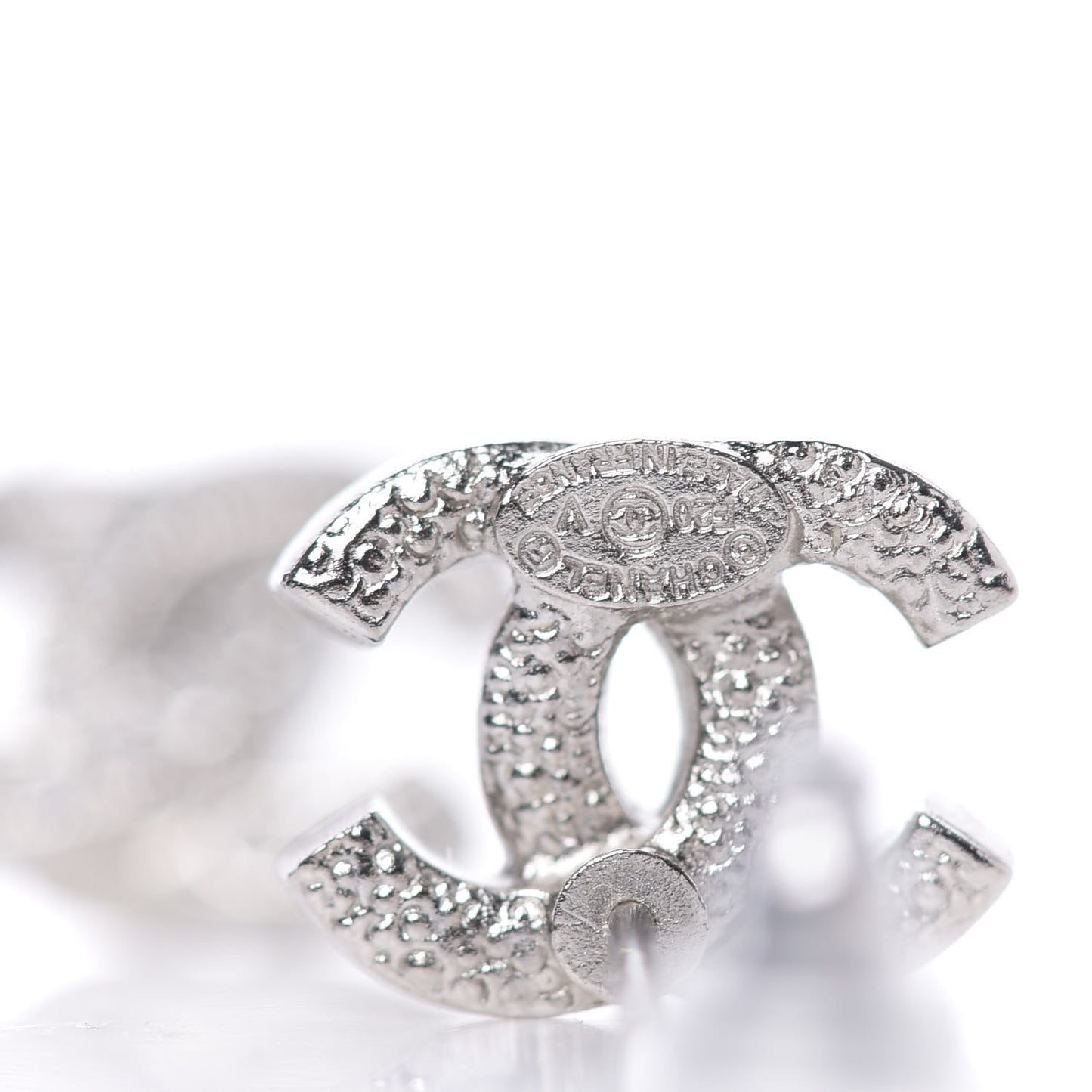 Crystal Timeless CC Earrings Silver