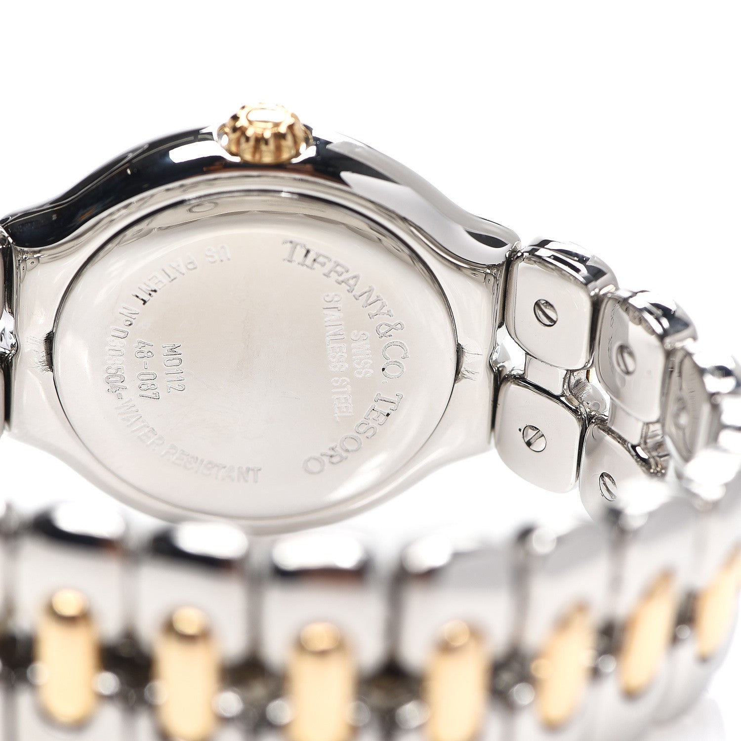 Tiffany Stainless Steel 18K Yellow Gold 34mm Tesoro Quartz Watch 4 of 4