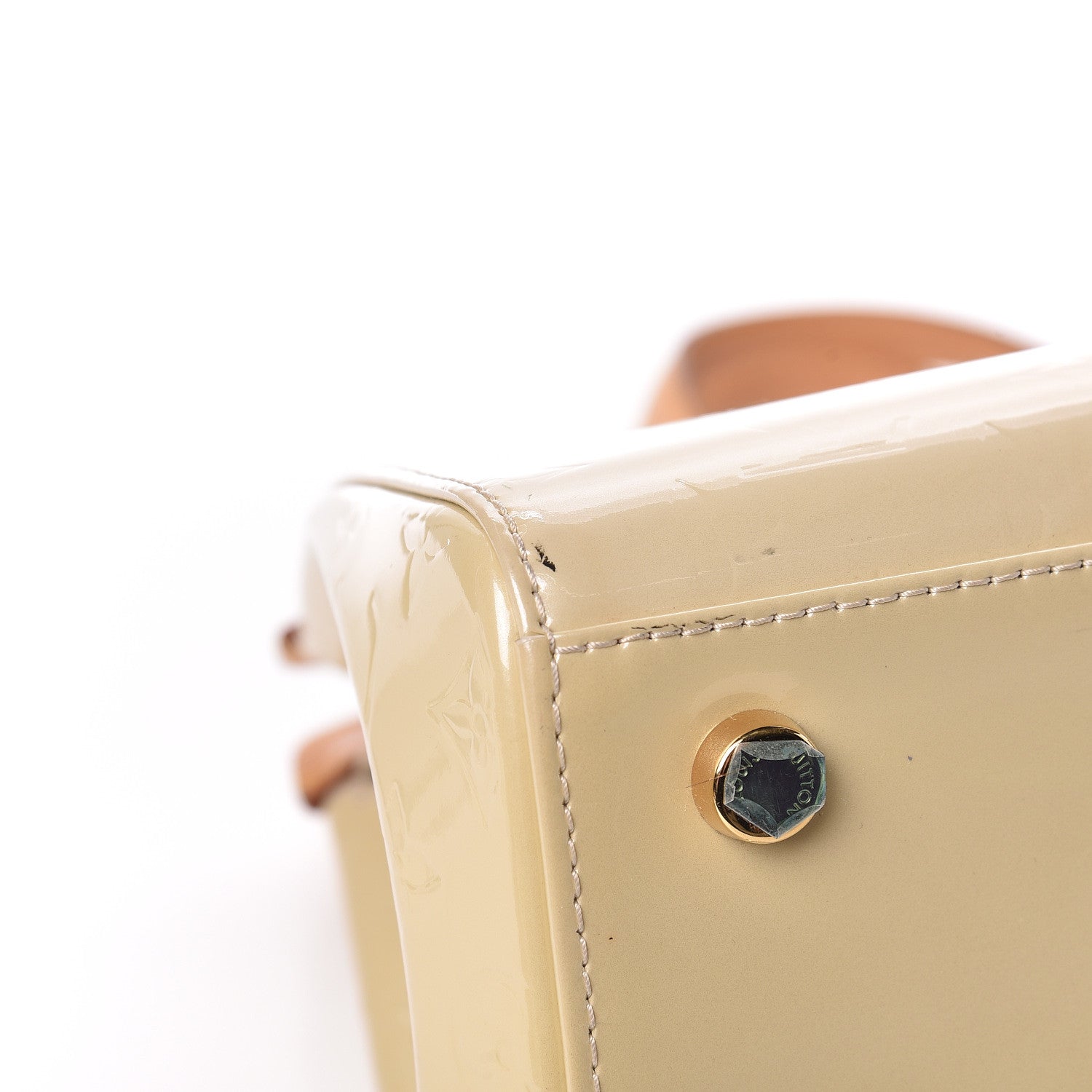 Louis Vuitton Vernis Brea MM Blanc Corail 7 of 14