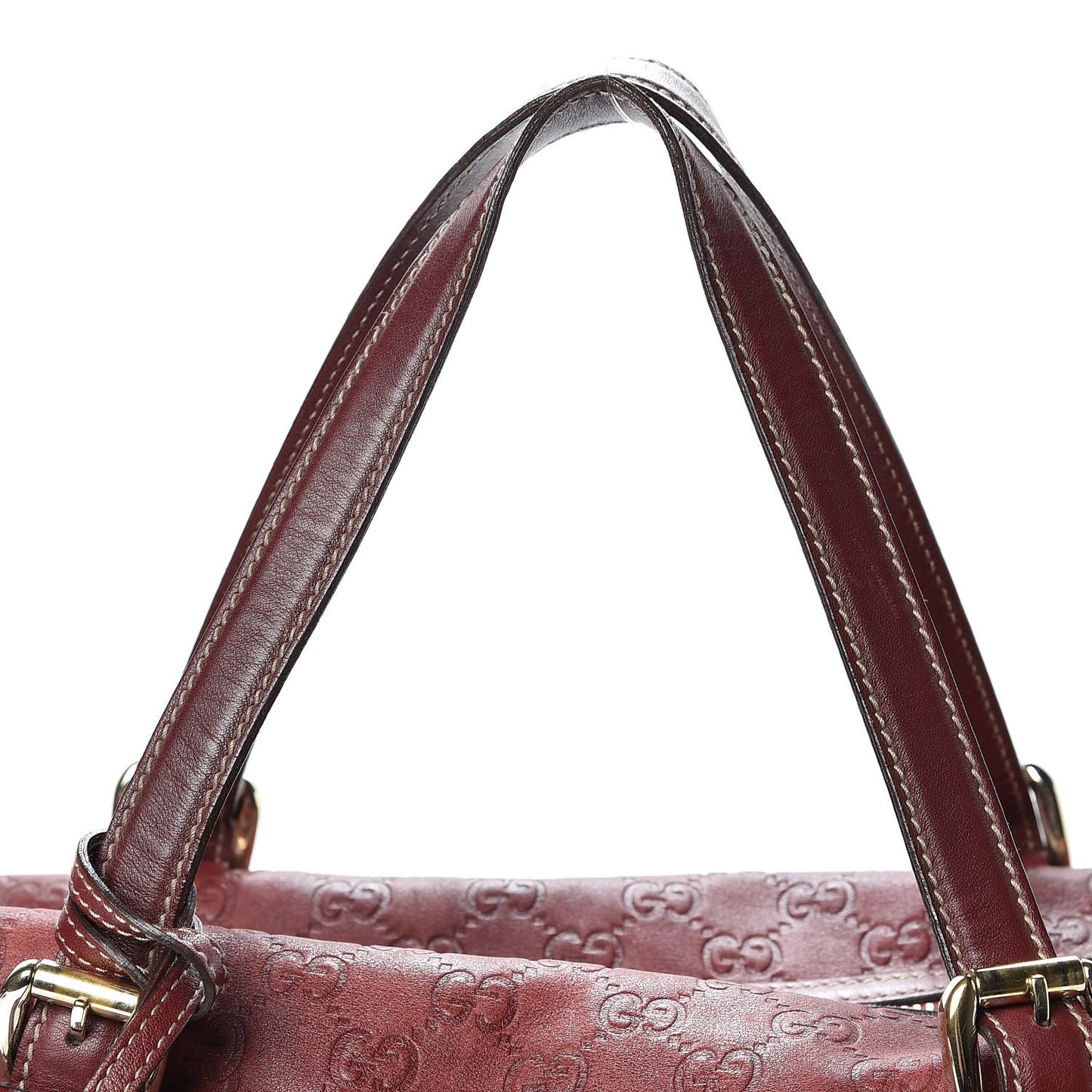Guccissima 85th Anniversary Large Boston Rusty Red