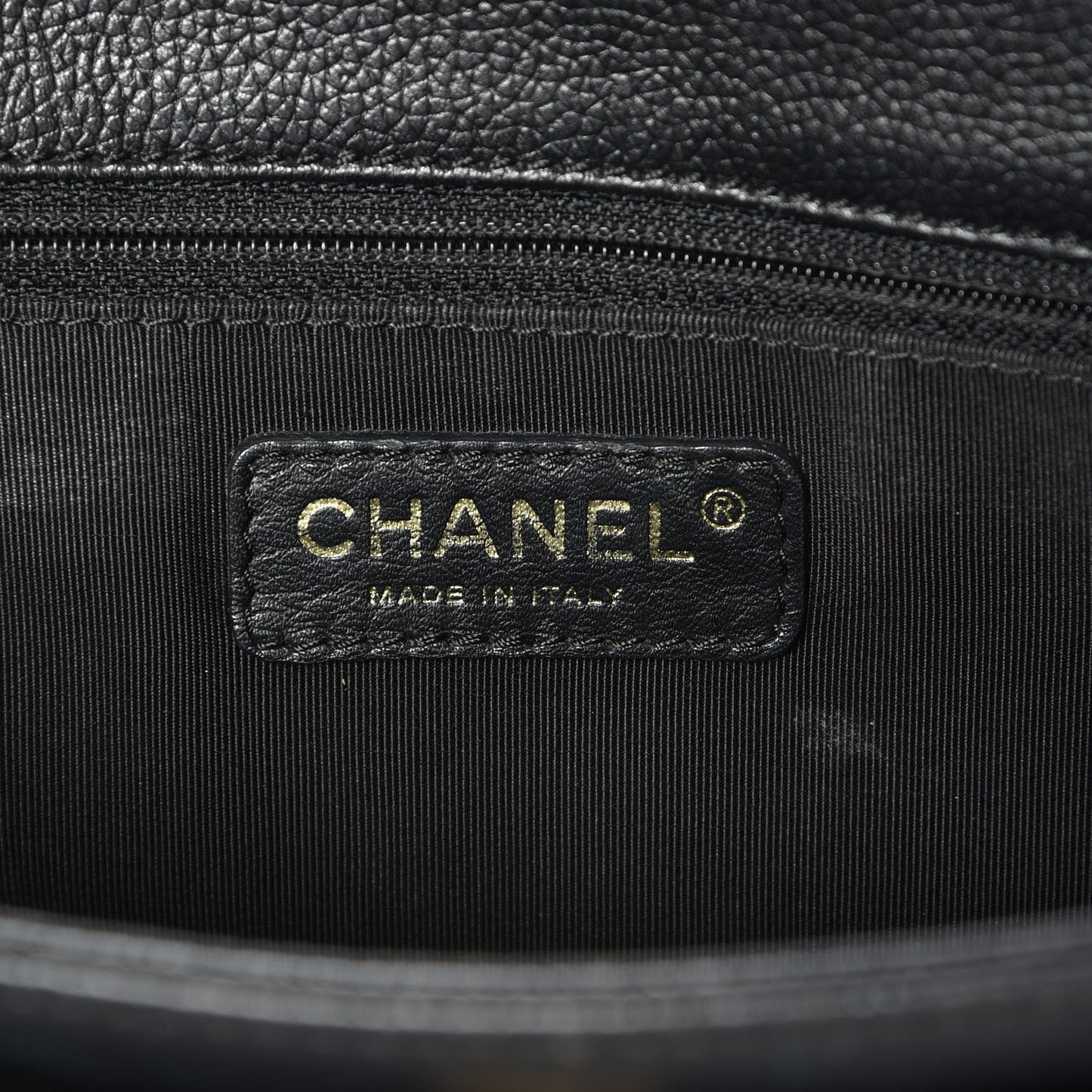 Calfskin Cerf Executive Shopper Tote Black