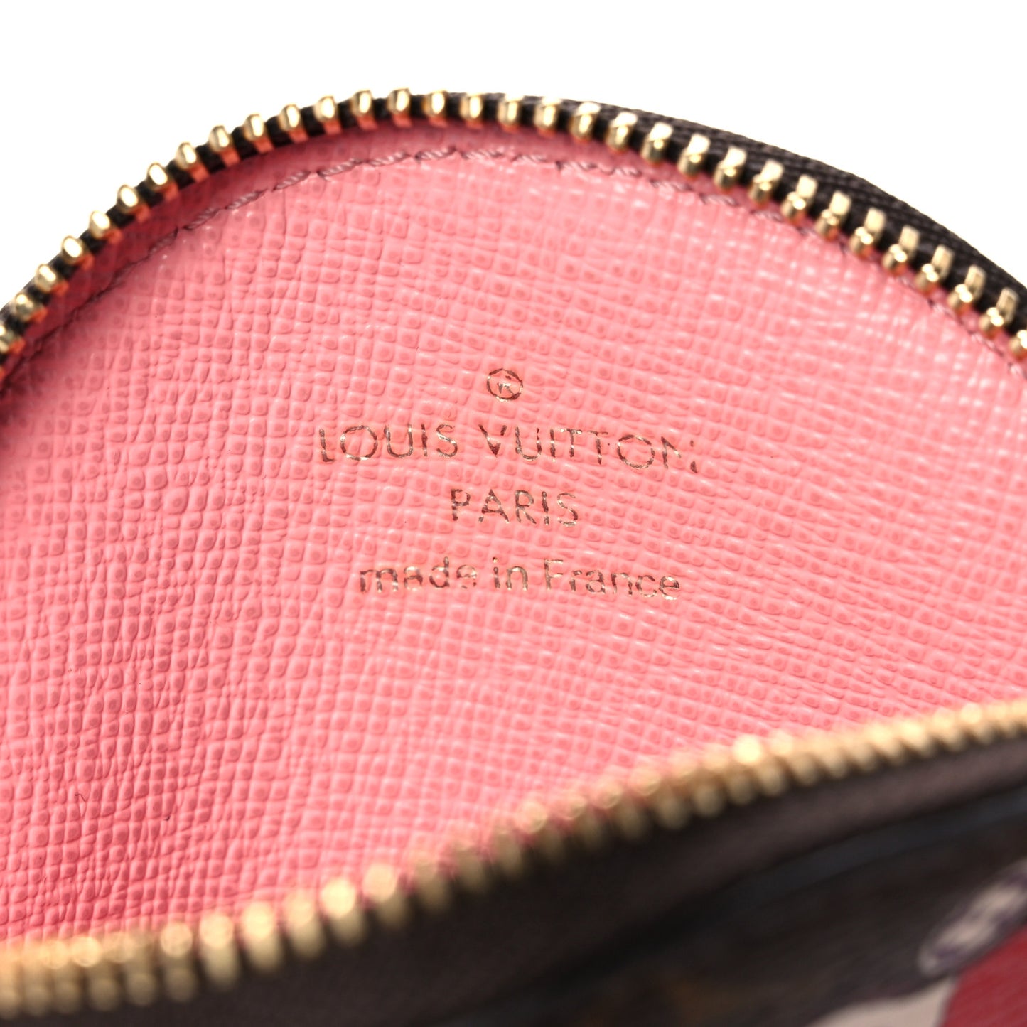 Monogram 2020 Christmas Animation Swing Ride Round Coin Purse Pink Poppy
