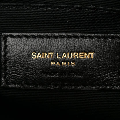 Saint Laurent Calfskin Matelasse Monogram Lou Camera Bag Black 6 of 10
