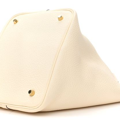 Hermes Taurillon Clemence Picotin Lock 22 MM Nata 8 of 12