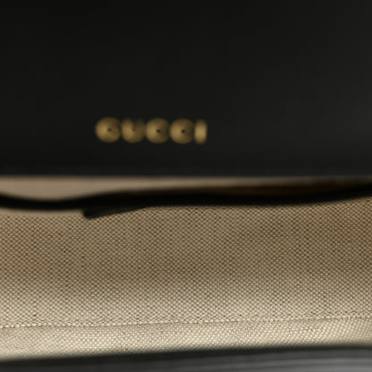 Gucci Arabella Calfskin Horsebit 1955 Shoulder Bag Black 5 of 10