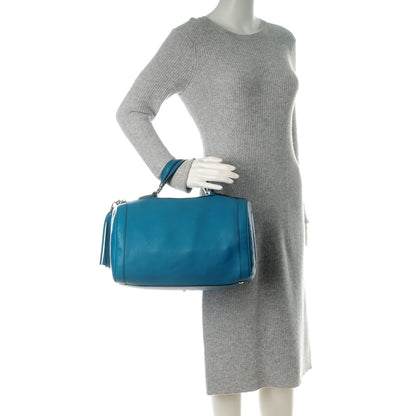 Gucci Calfskin Medium Soho Boston Riviera Blue 2 of 7