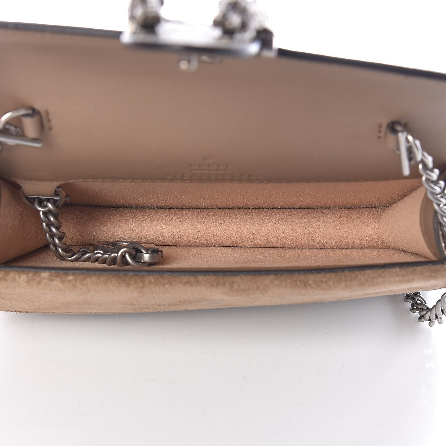 GG Supreme Monogram Super Mini Dionysus Shoulder Bag Taupe