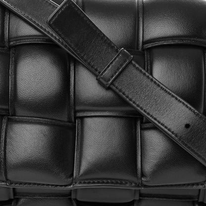 Bottega Veneta Nappa Maxi Intreccio Padded Cassette Crossbody Bag Black 7 of 9