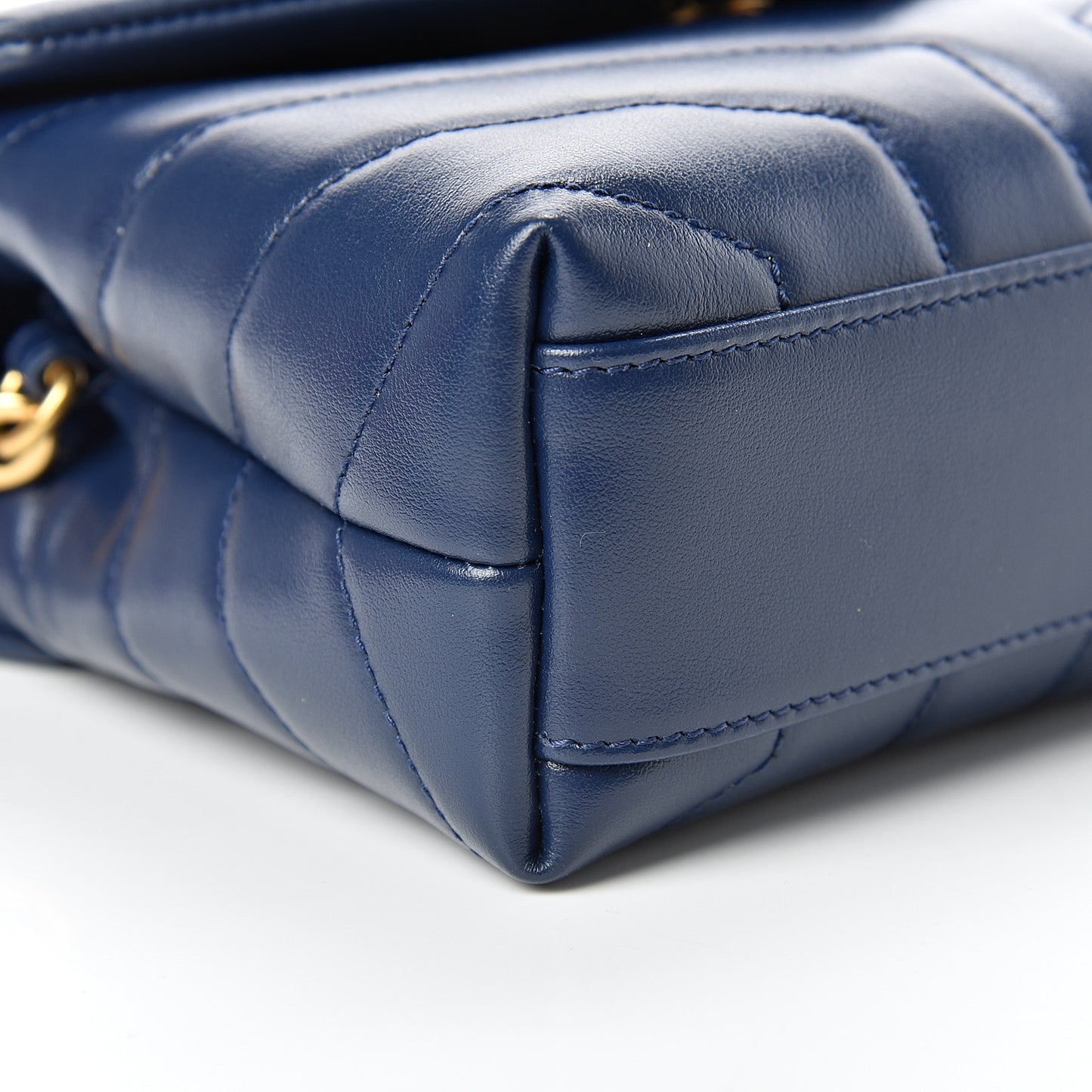 Calfskin Y Quilted Monogram Toy Loulou Crossbody Bag New Cobalt